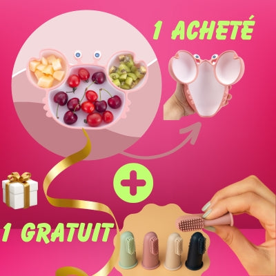 Sweety Crab™ - Assiette crabe à ventouse