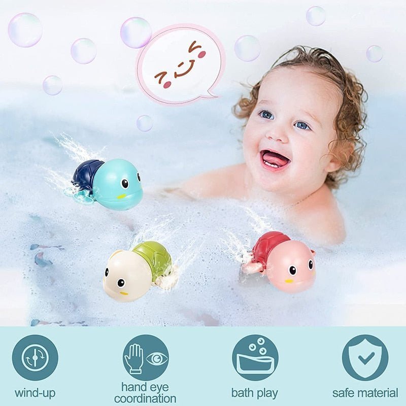 Loulou Bath™ - Jouet bain tortue - crabe - grenouille - Momsland