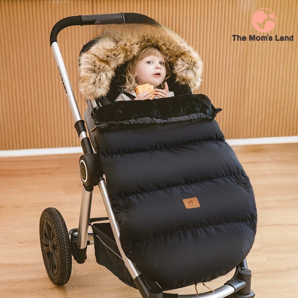 Coussin Chancelière Universel Pour Poussette Bébé - En Polaire, Transformable, Résistant Au Vent (84x38 Cm)
